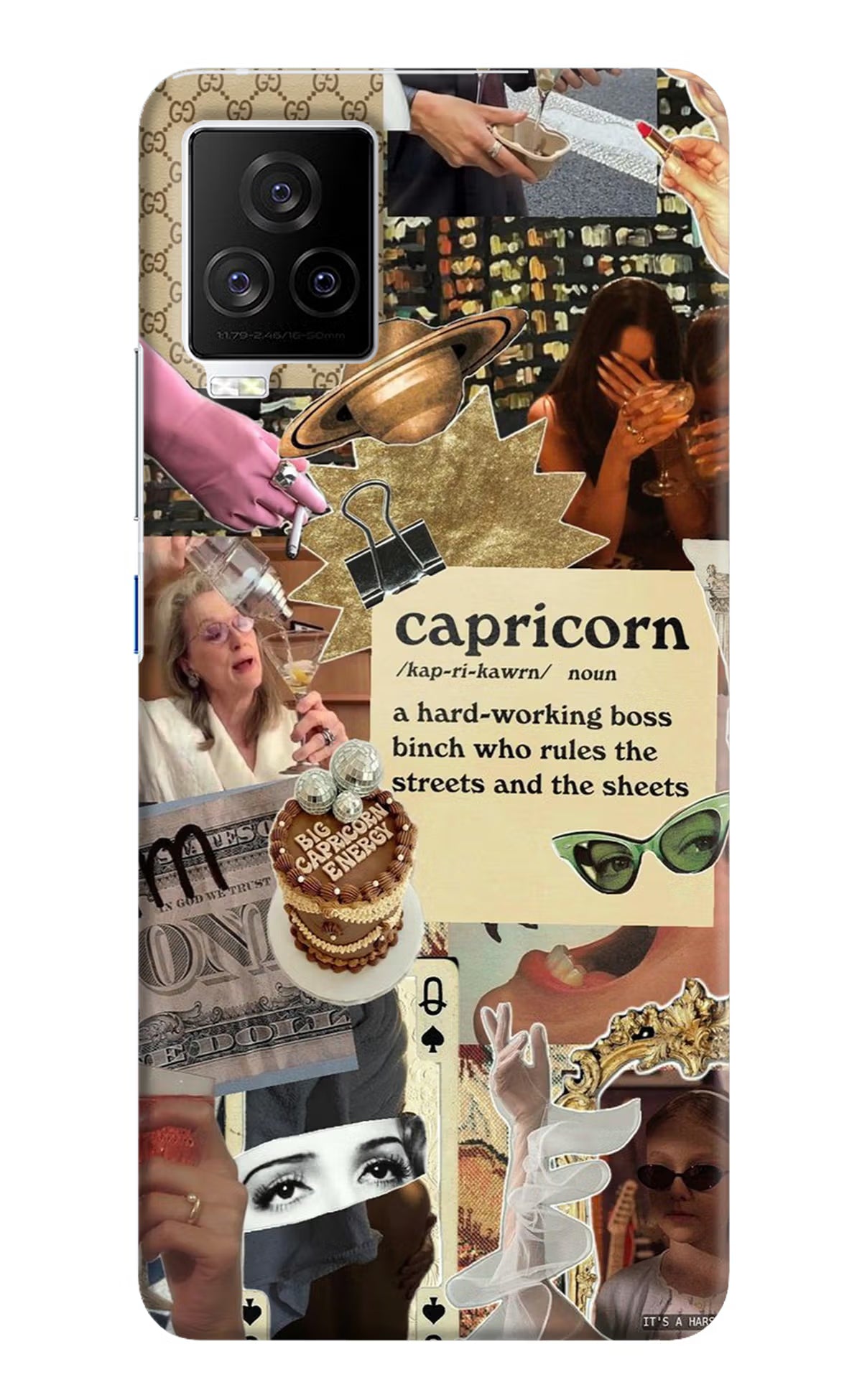 Capricorn Zodiac iQOO 7 Legend 5G Hard Case Back Cover by Casekaro