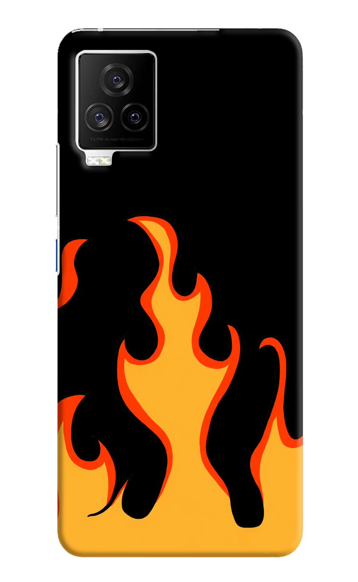 Fired Up – Black iQOO 7 Legend 5G Hard Case Back Cover by Casekaro