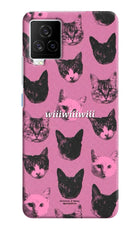 Pink Cats iQOO 7 Legend 5G Hard Case Back Cover by Casekaro