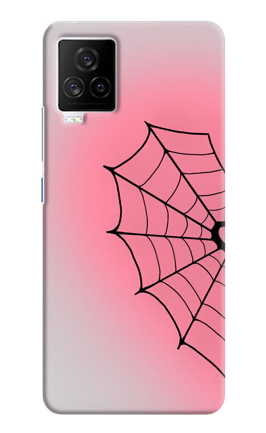 Pink Web iQOO 7 Legend 5G Hard Case Back Cover by Casekaro