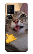 Silly Cat Call iQOO 7 Legend 5G Hard Case Back Cover by Casekaro
