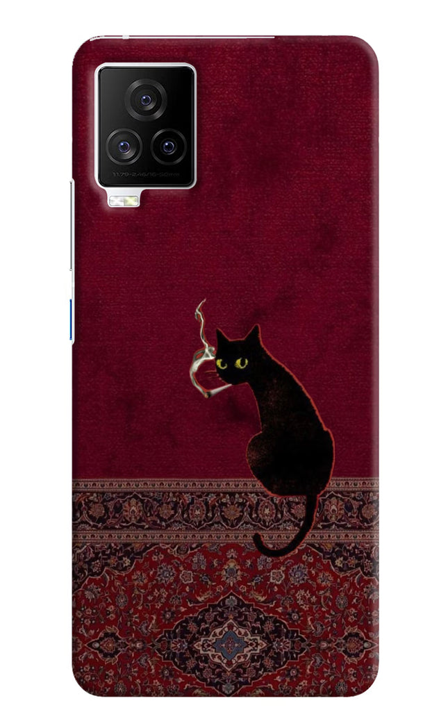 Midnight Cat iQOO 7 Legend 5G Hard Case Back Cover by Casekaro