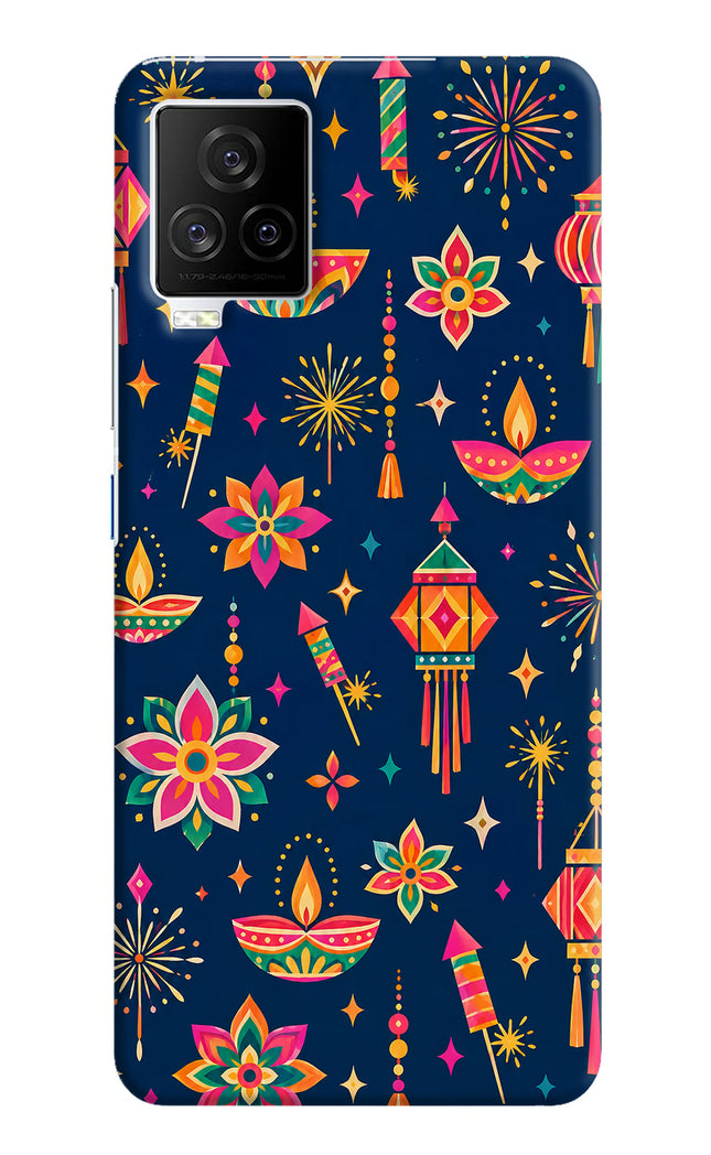 Festive Pop iQOO 7 Legend 5G Hard Case Back Cover by Casekaro