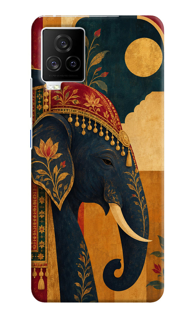 Royal Elephant iQOO 7 Legend 5G Hard Case Back Cover by Casekaro