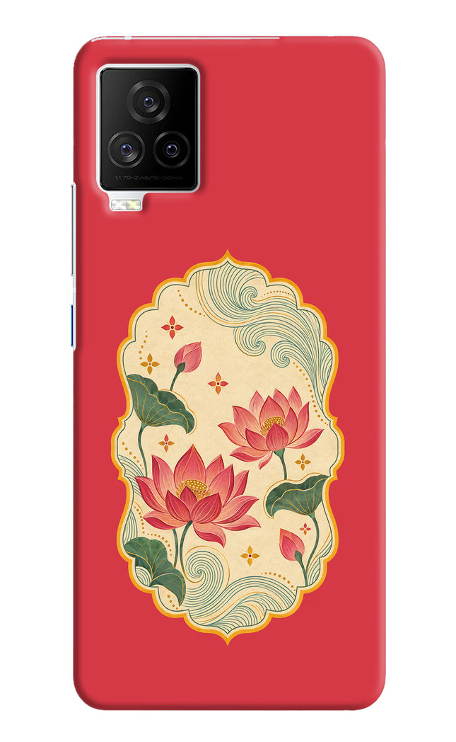 Pink Lotus iQOO 7 Legend 5G Hard Case Back Cover by Casekaro