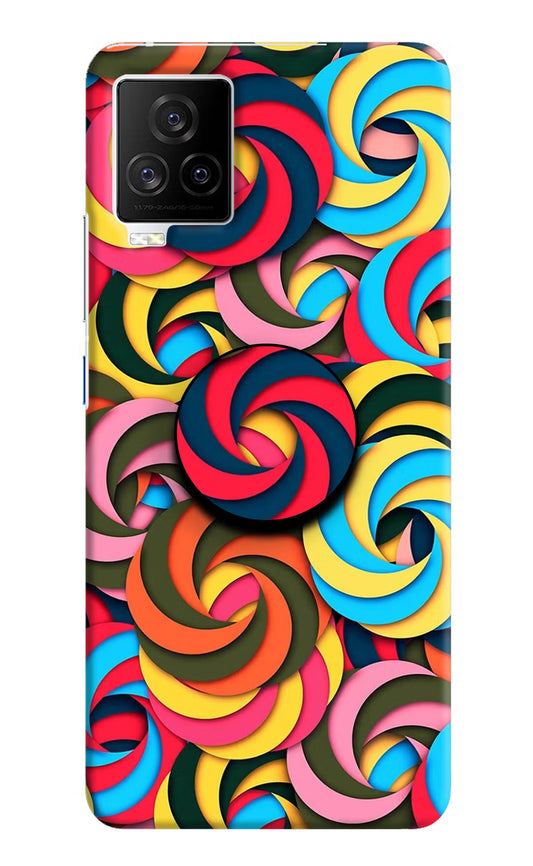 Spiral Pattern iQOO 7 Legend 5G Pop Case by Casekaro