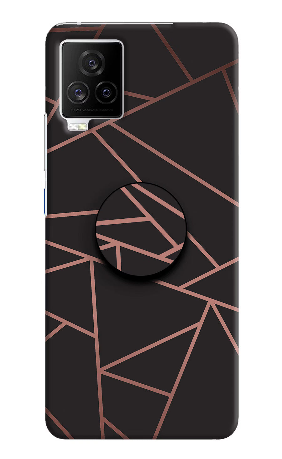 Geometric Pattern iQOO 7 Legend 5G Pop Case, Hard case