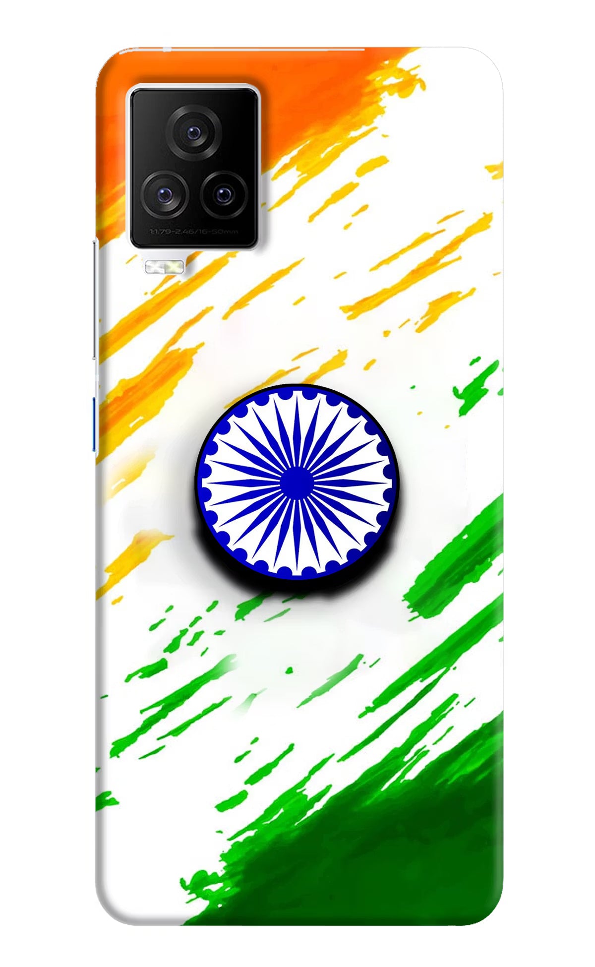 Indian Flag Ashoka Chakra iQOO 7 Legend 5G Pop Case by Casekaro