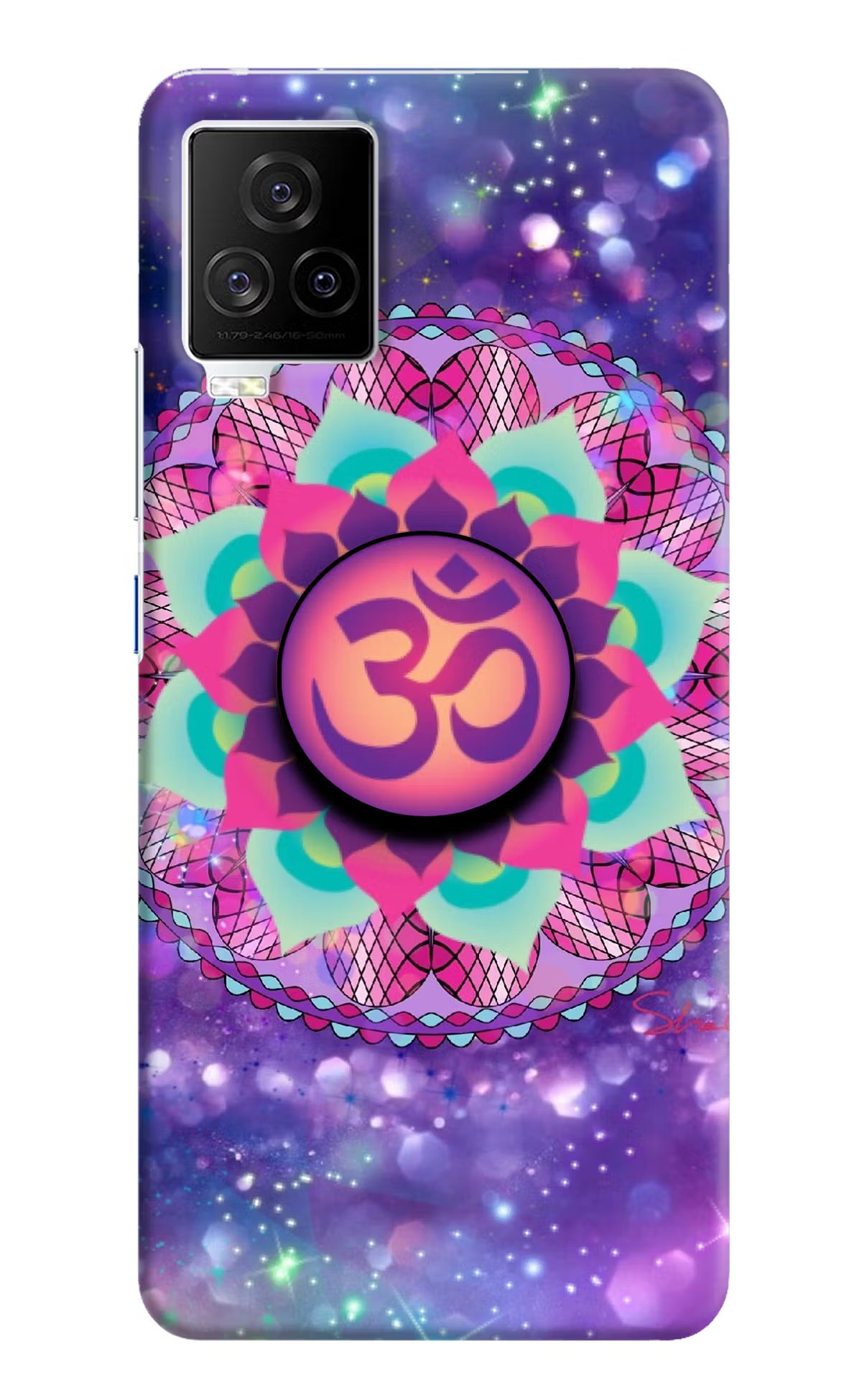 Om Purple iQOO 7 Legend 5G Pop Case by Casekaro