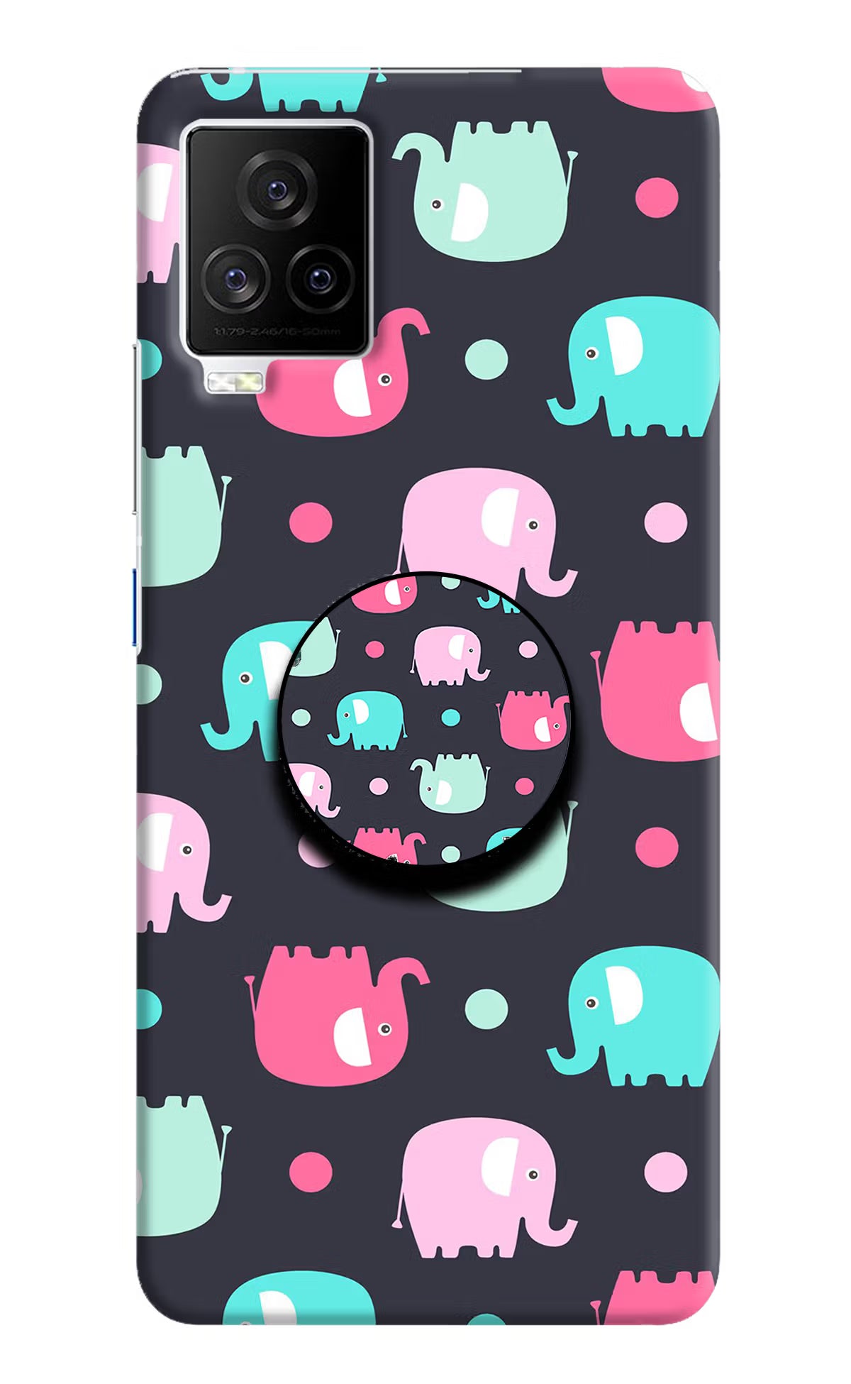 Baby Elephants iQOO 7 Legend 5G Pop Case by Casekaro
