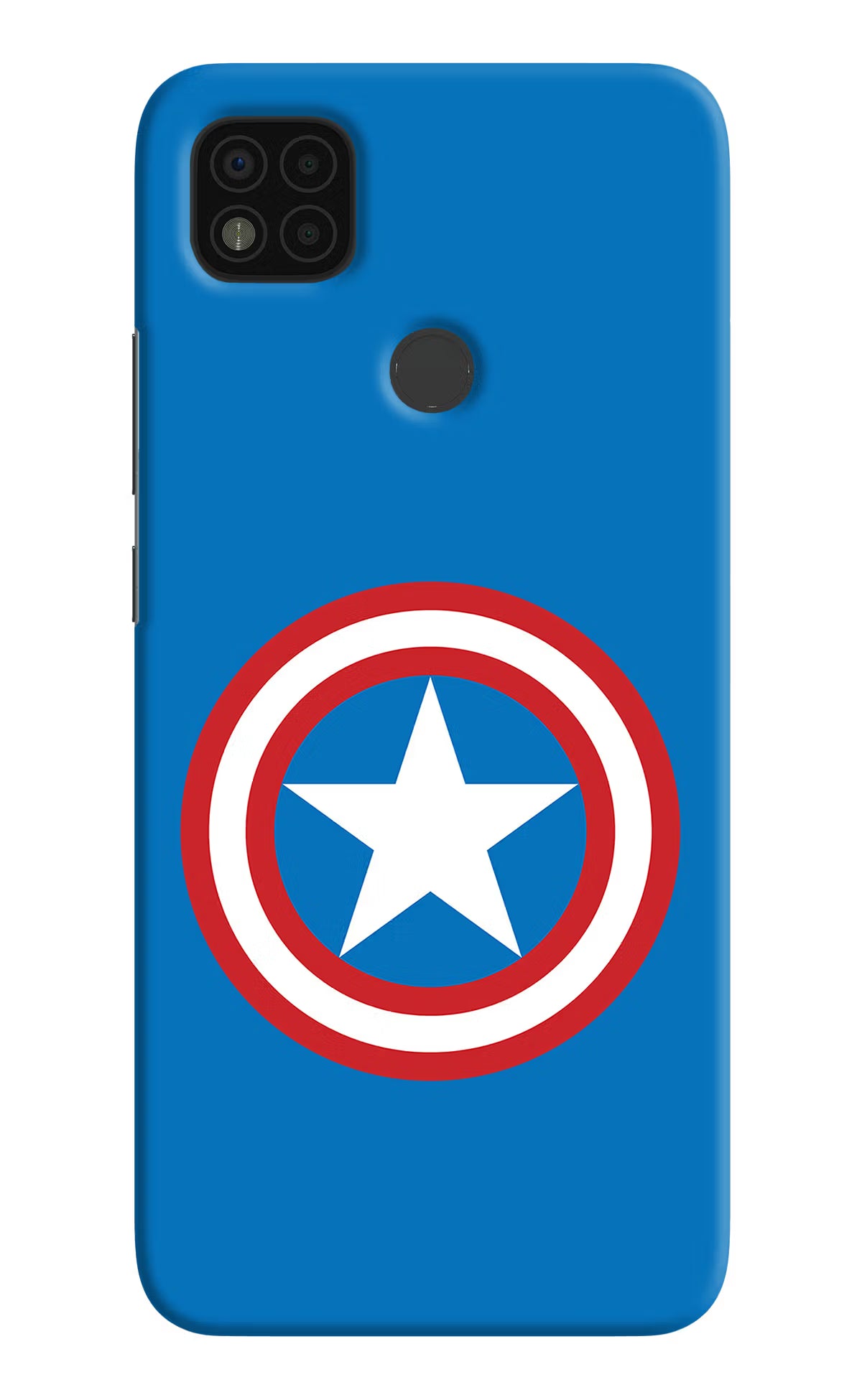 Captain America Logo Poco C31 Hard Case Back Cover by Casekaro