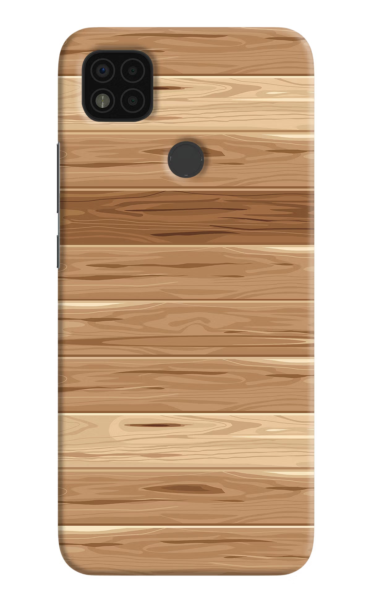 Wooden Vector Poco C31 Hard Case Back Cover by Casekaro