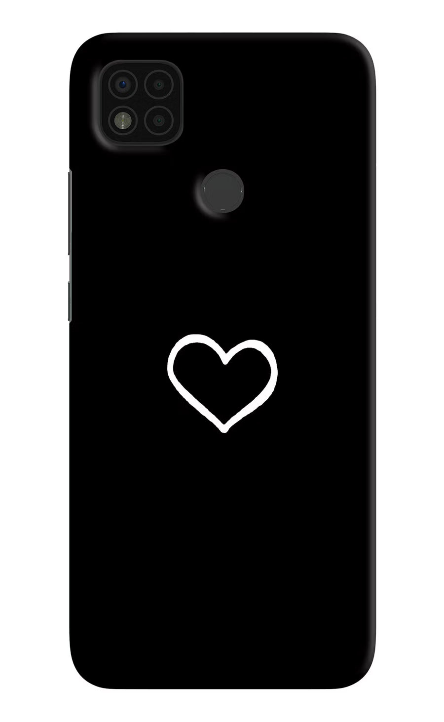 Heart Poco C31 Back Cover, Hard case