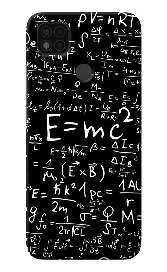 Physics Albert Einstein Formula Poco C31 Back Cover