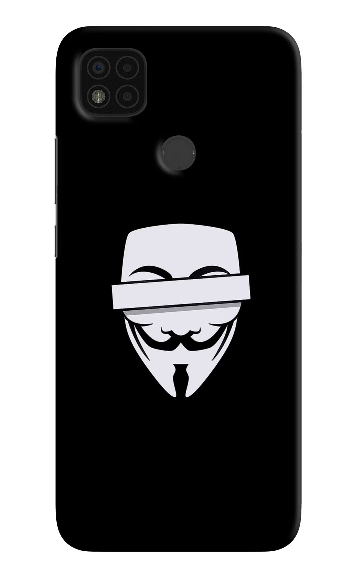 Anonymous Face Poco C31 Hard Case Back Cover by Casekaro
