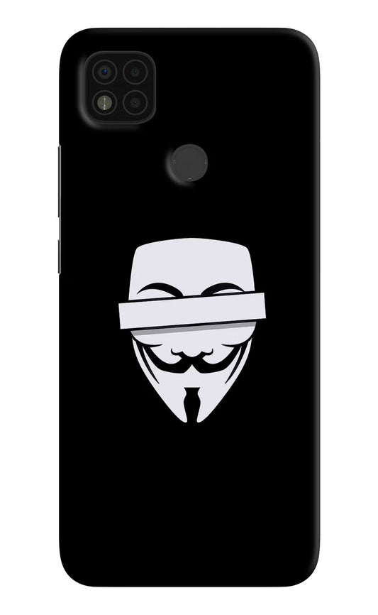 Anonymous Face Poco C31 Hard Case Back Cover by Casekaro