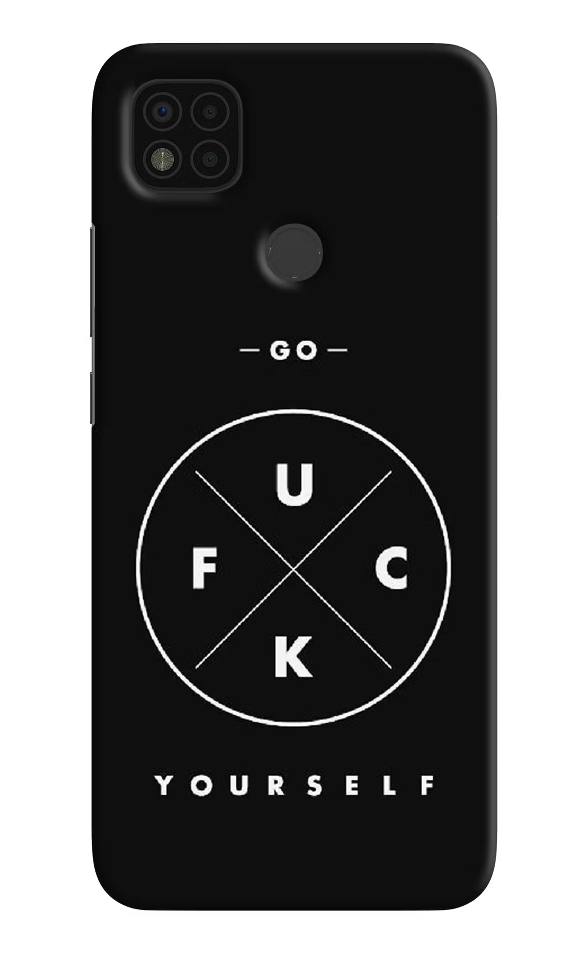 Go Fuck Yourself Poco C31 Hard Case Back Cover by Casekaro