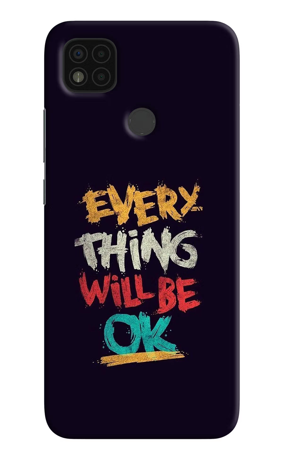 Everything Will Be Ok Poco C31 Back Cover, Hard case