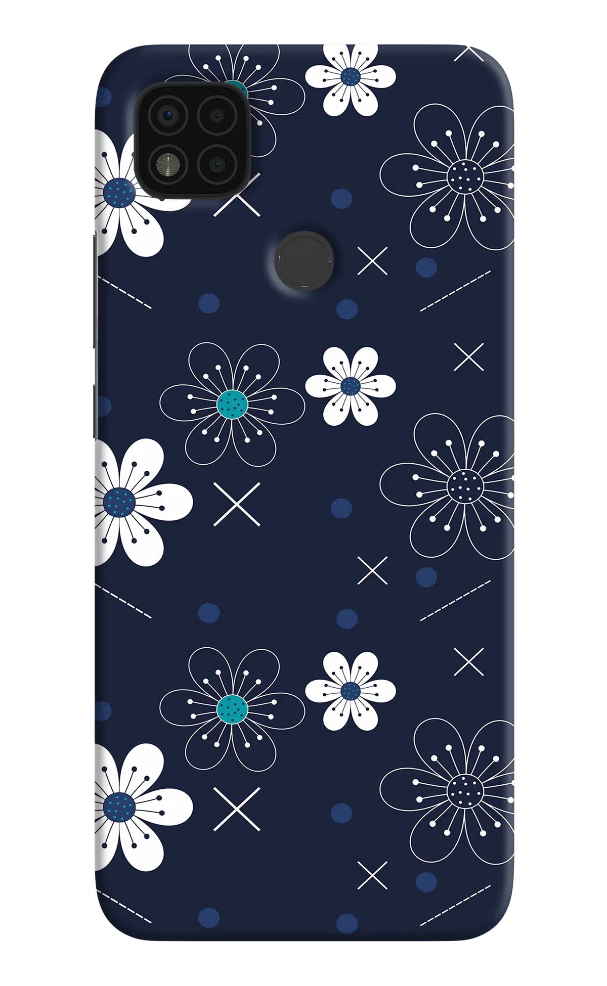 Flowers Poco C31 Hard Case Back Cover by Casekaro