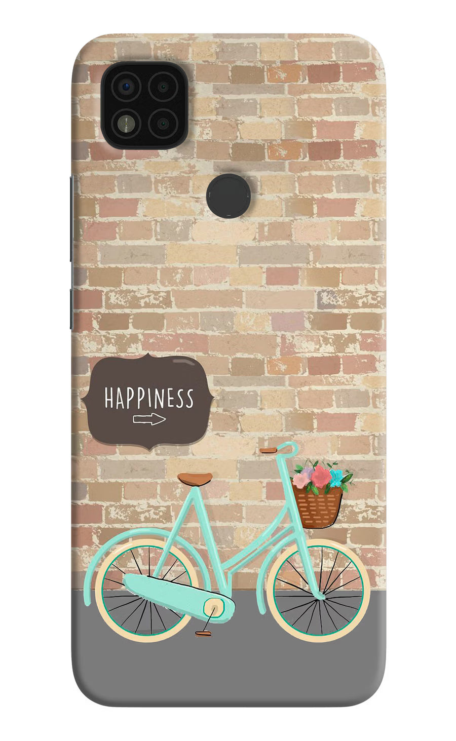 Happiness Artwork Poco C31 Back Cover, Hard case