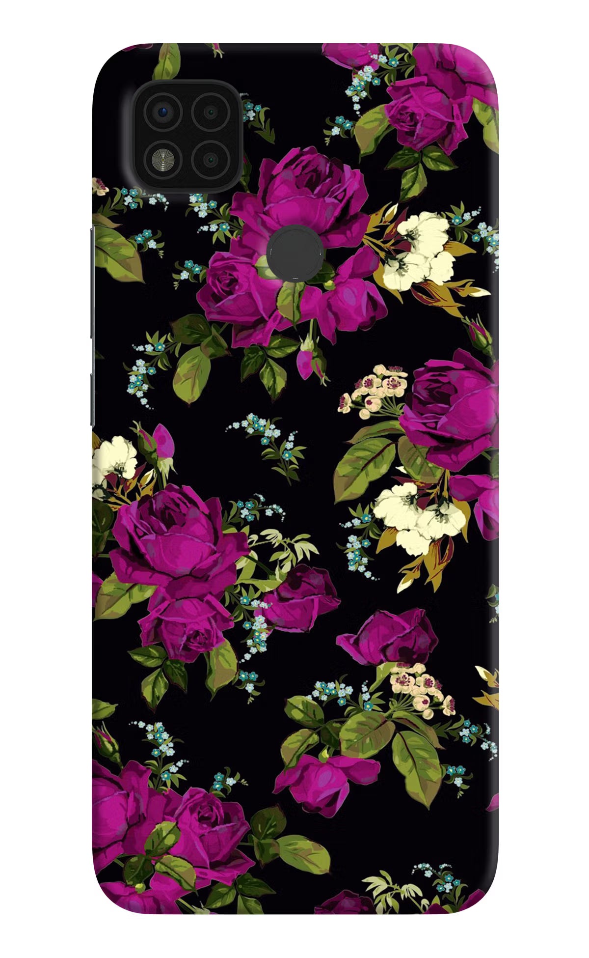 Flowers Poco C31 Hard Case Back Cover by Casekaro