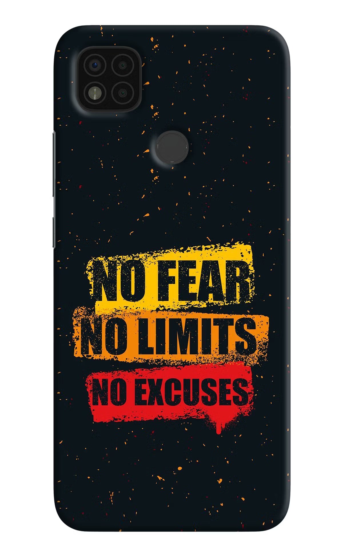 No Fear No Limits No Excuse Poco C31 Hard Case Back Cover by Casekaro