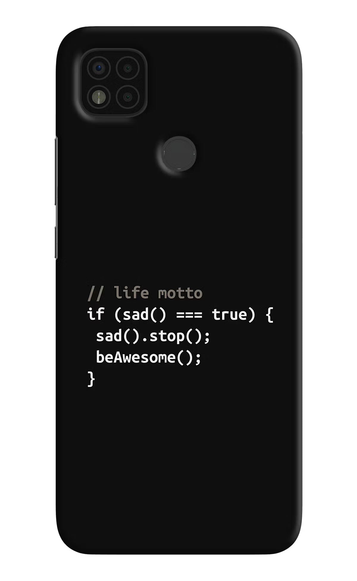 Life Motto Code Poco C31 Hard Case Back Cover by Casekaro