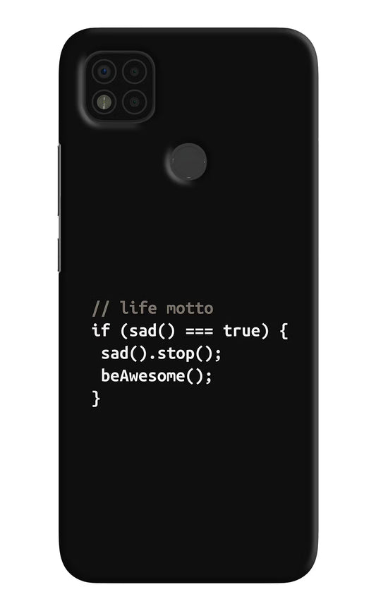 Life Motto Code Poco C31 Hard Case Back Cover by Casekaro