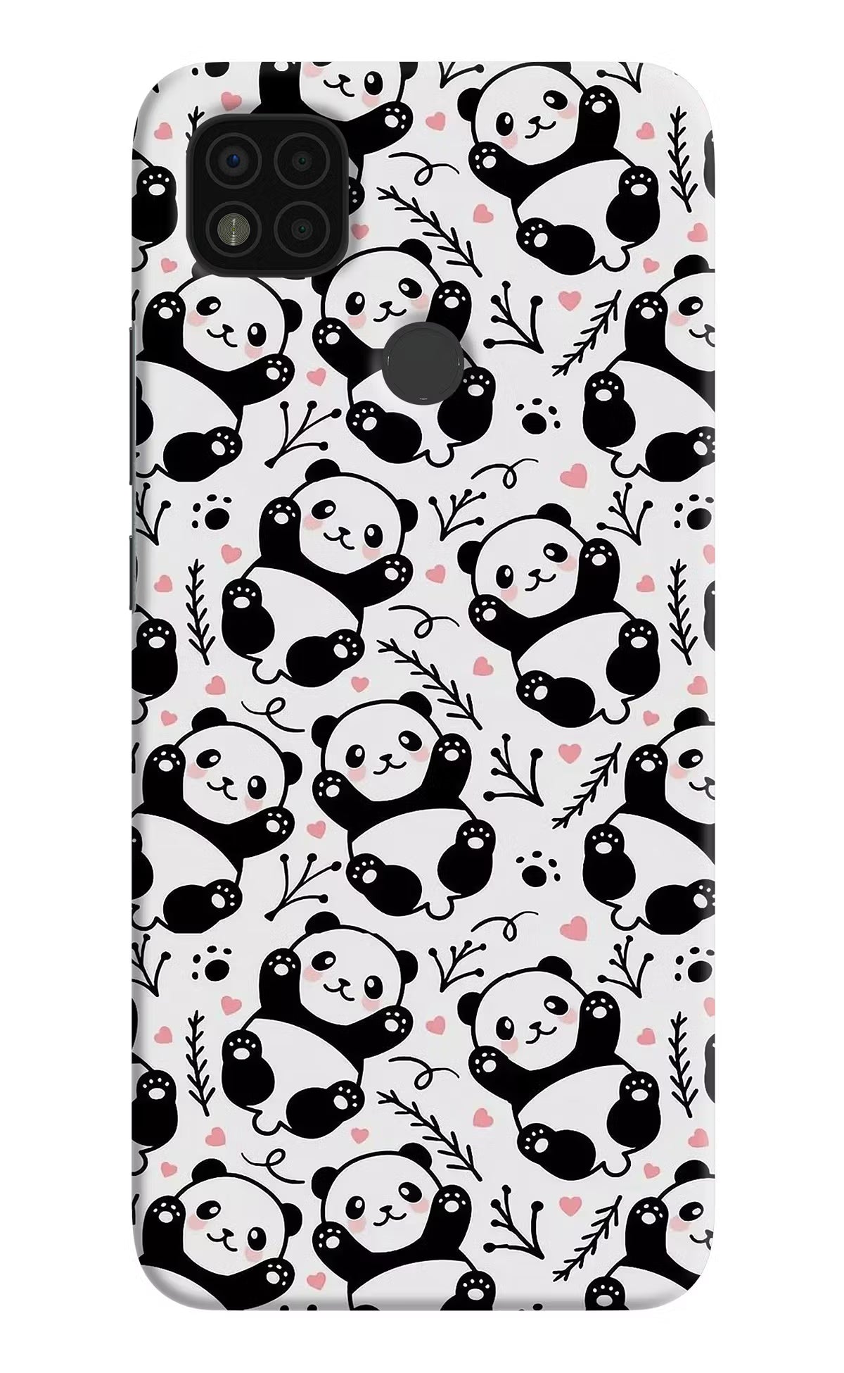 Cute Panda Poco C31 Hard Case Back Cover by Casekaro