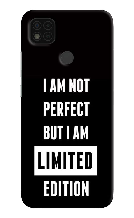 I Am Not Perfect But I Am Limited Edition Poco C31 Hard Case Back Cover by Casekaro