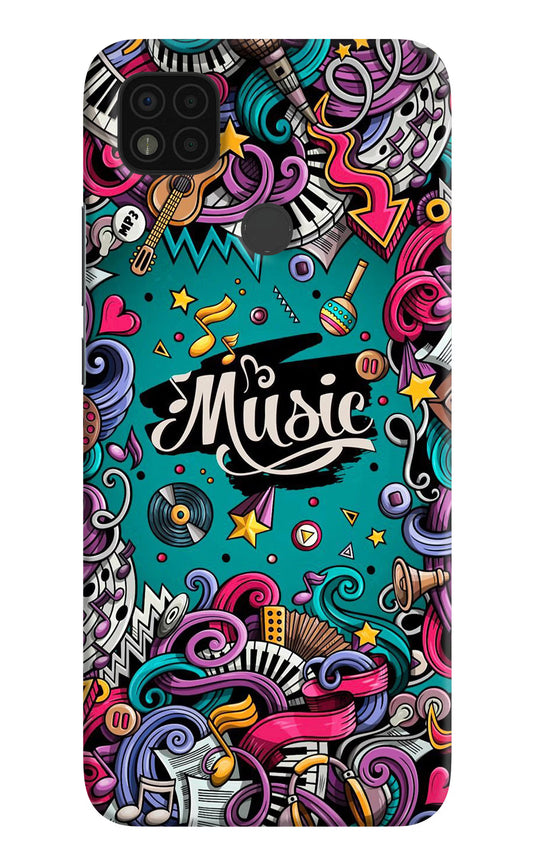 Music Graffiti Poco C31 Hard Case Back Cover by Casekaro
