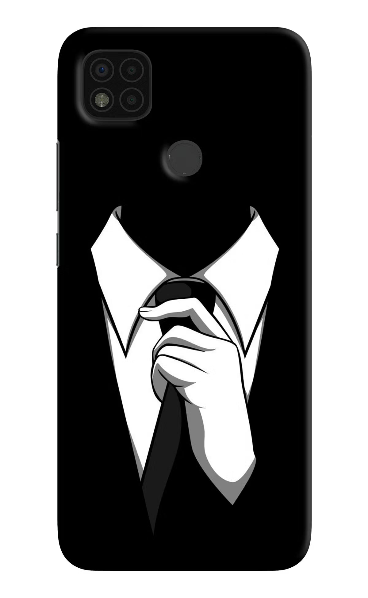 Black Tie Poco C31 Hard Case Back Cover by Casekaro
