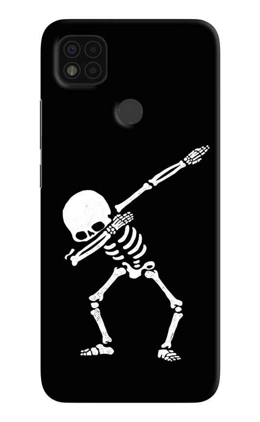 Dabbing Skeleton Art Poco C31 Hard Case Back Cover by Casekaro