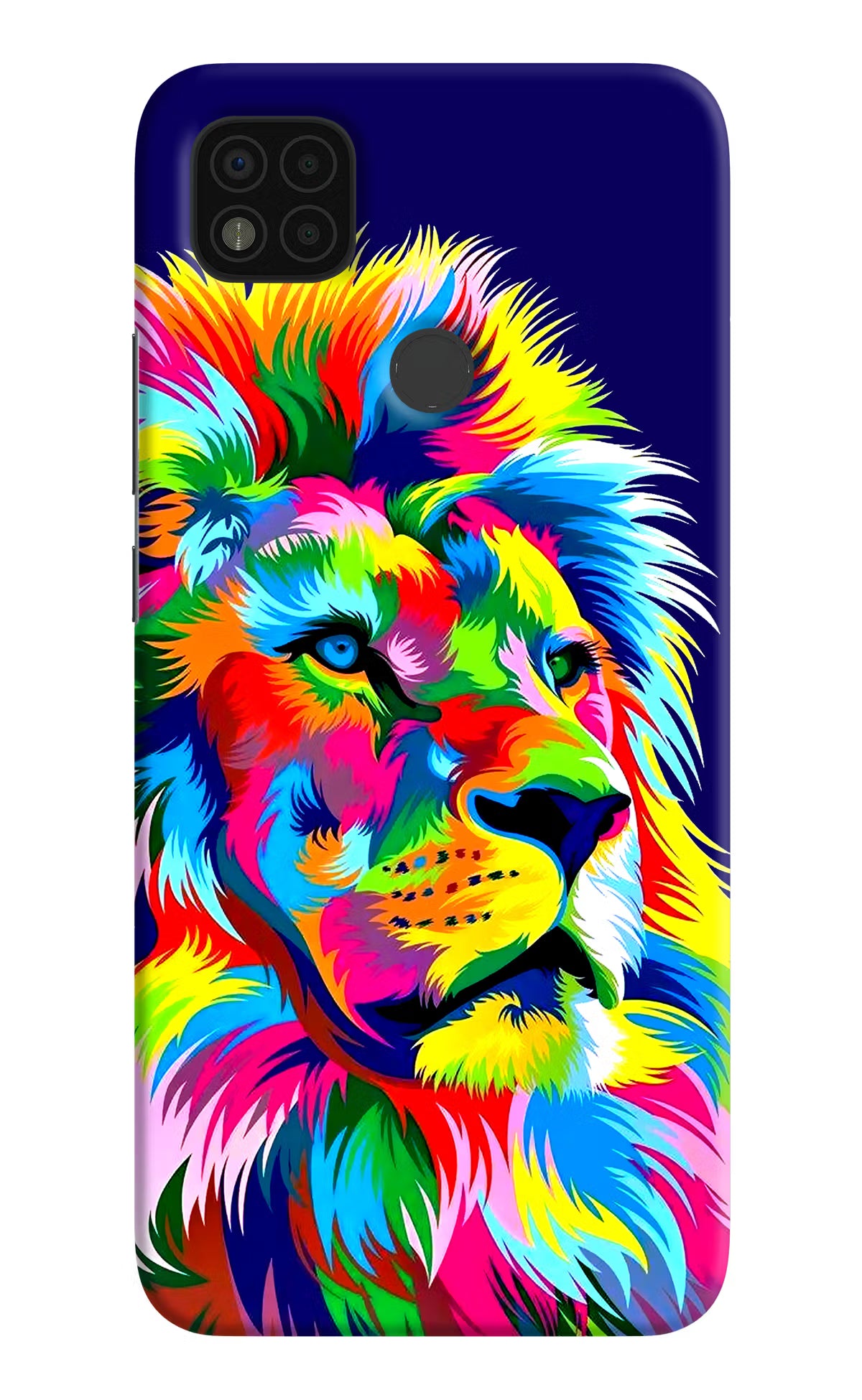 Vector Art Lion Poco C31 Hard Case Back Cover by Casekaro