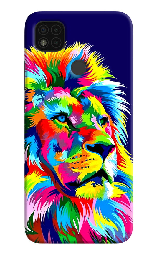 Vector Art Lion Poco C31 Hard Case Back Cover by Casekaro
