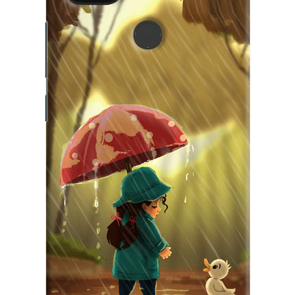 Rainy Day Poco C31 Hard Case Back Cover by Casekaro