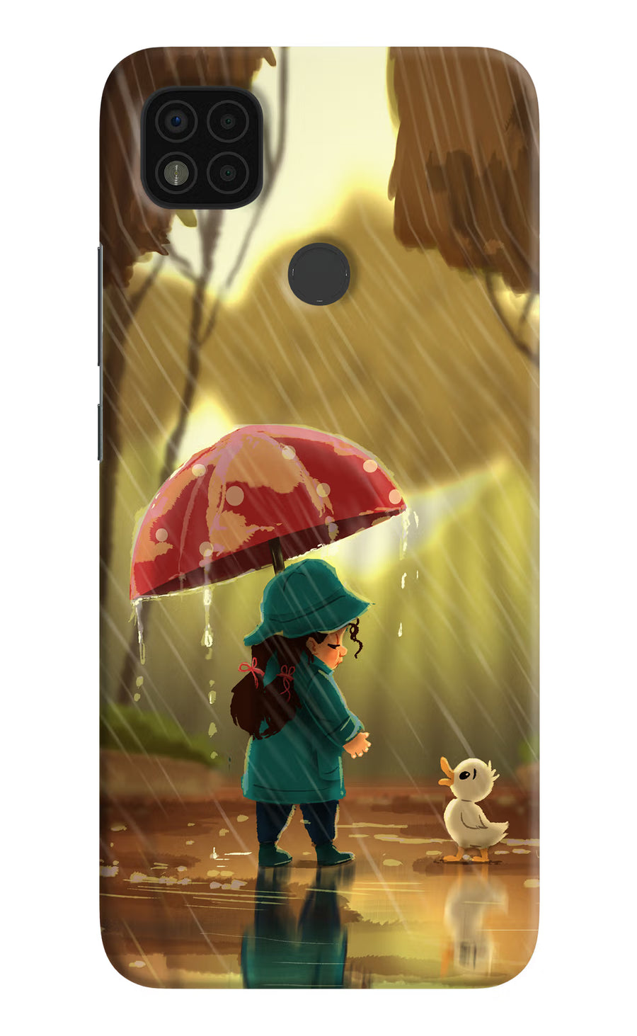 Rainy Day Poco C31 Back Cover, Hard case