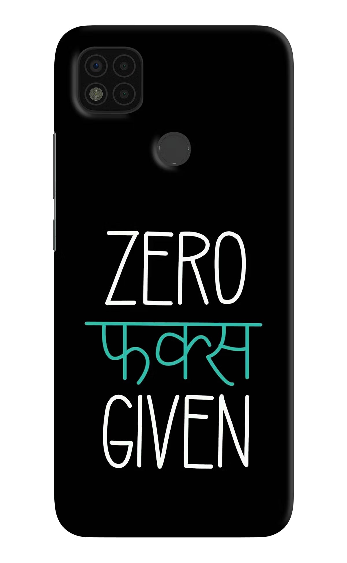 Zero Fucks Given Poco C31 Hard Case Back Cover by Casekaro
