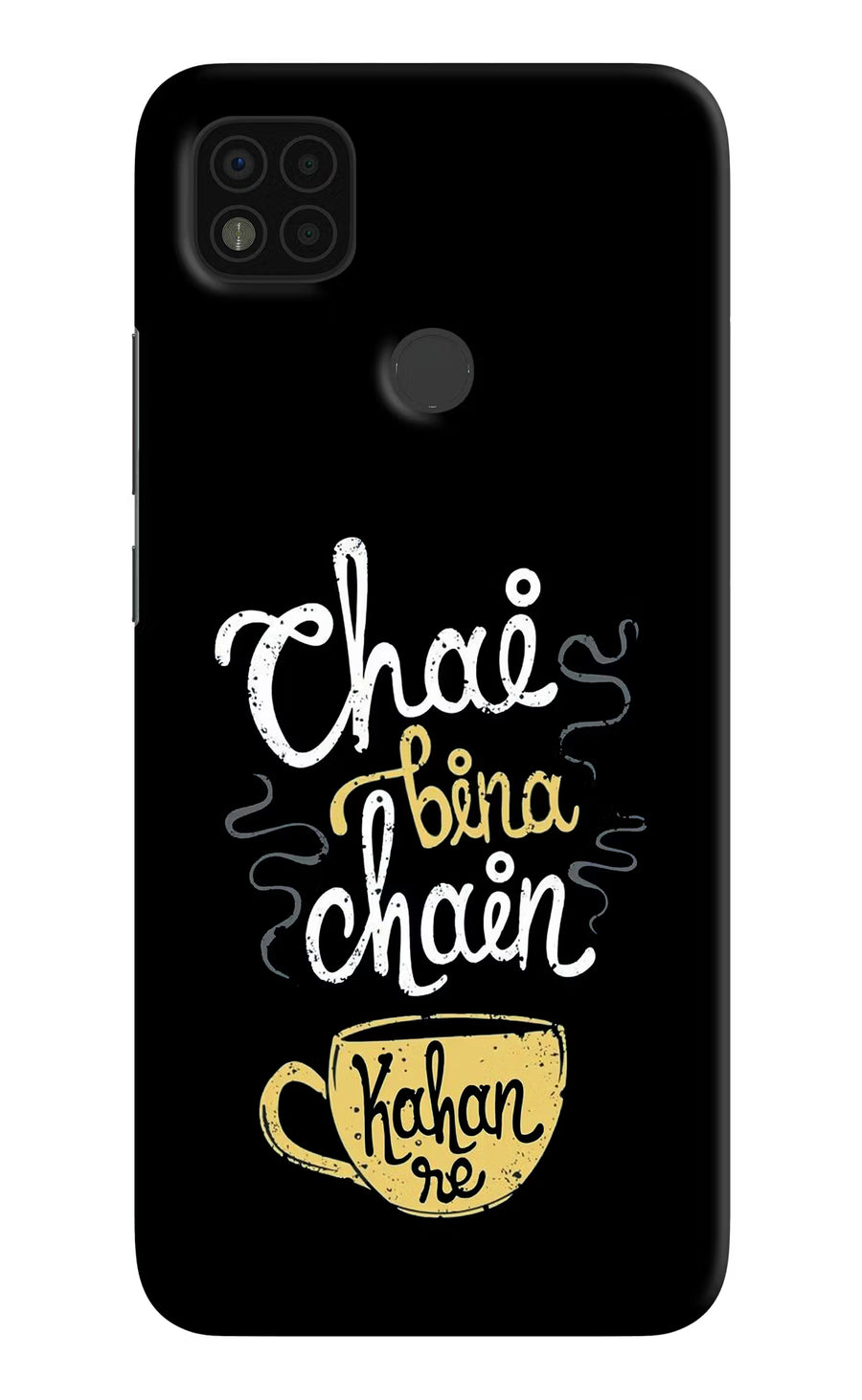 Chai Bina Chain Kaha Re Poco C31 Back Cover, Hard case