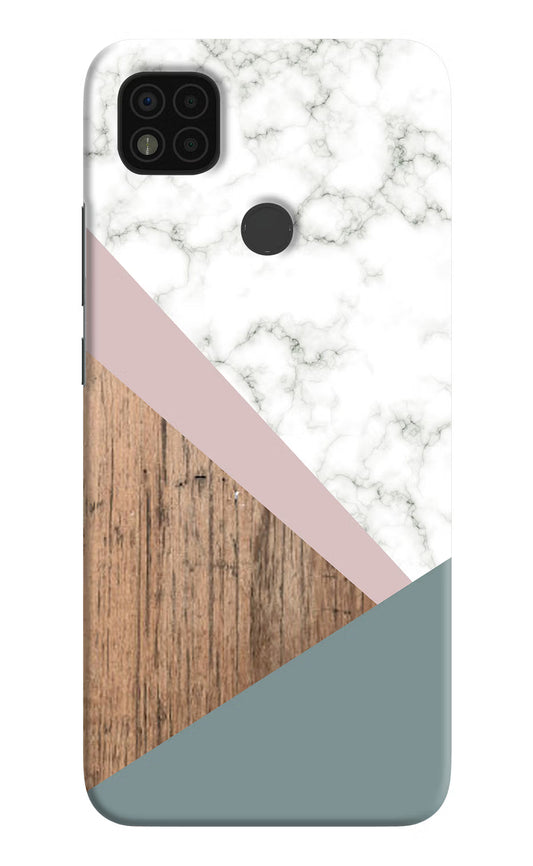 Marble wood Abstract Poco C31 Hard Case Back Cover by Casekaro