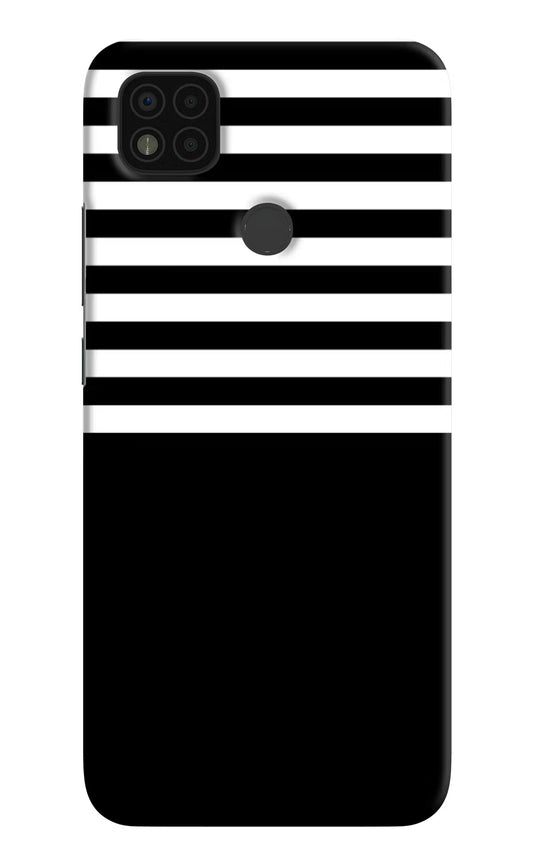 Black and White Print Poco C31 Hard Case Back Cover by Casekaro