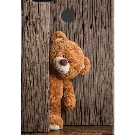 Teddy Wooden Poco C31 Hard Case Back Cover by Casekaro