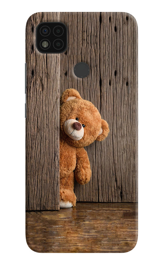 Teddy Wooden Poco C31 Hard Case Back Cover by Casekaro