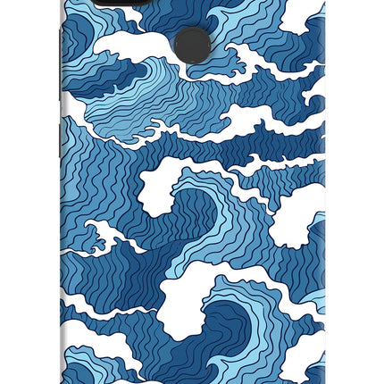 Blue Waves Poco C31 Hard Case Back Cover by Casekaro