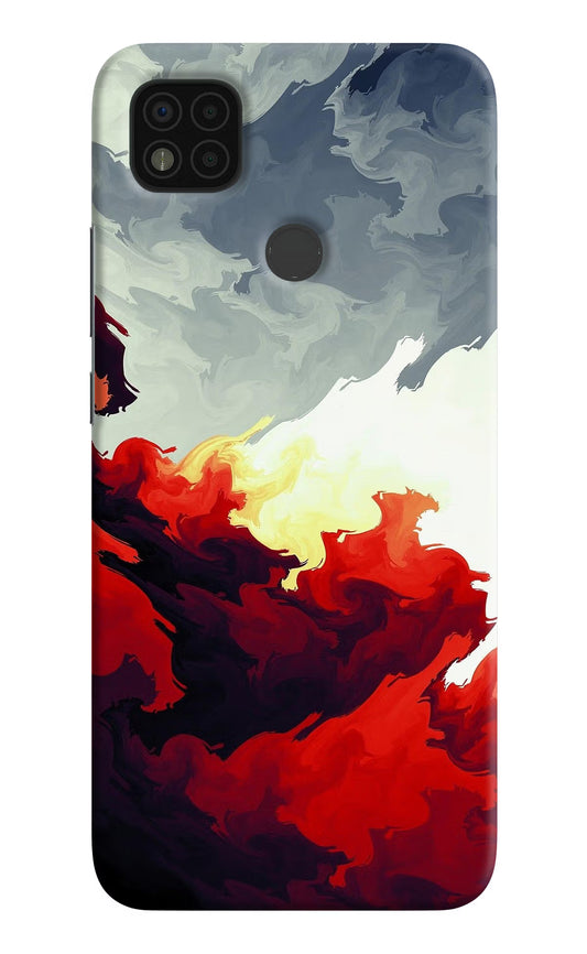 Fire Cloud Poco C31 Hard Case Back Cover by Casekaro
