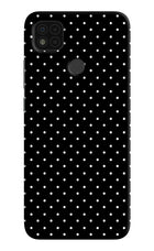 White Dots Poco C31 Hard Case Back Cover by Casekaro
