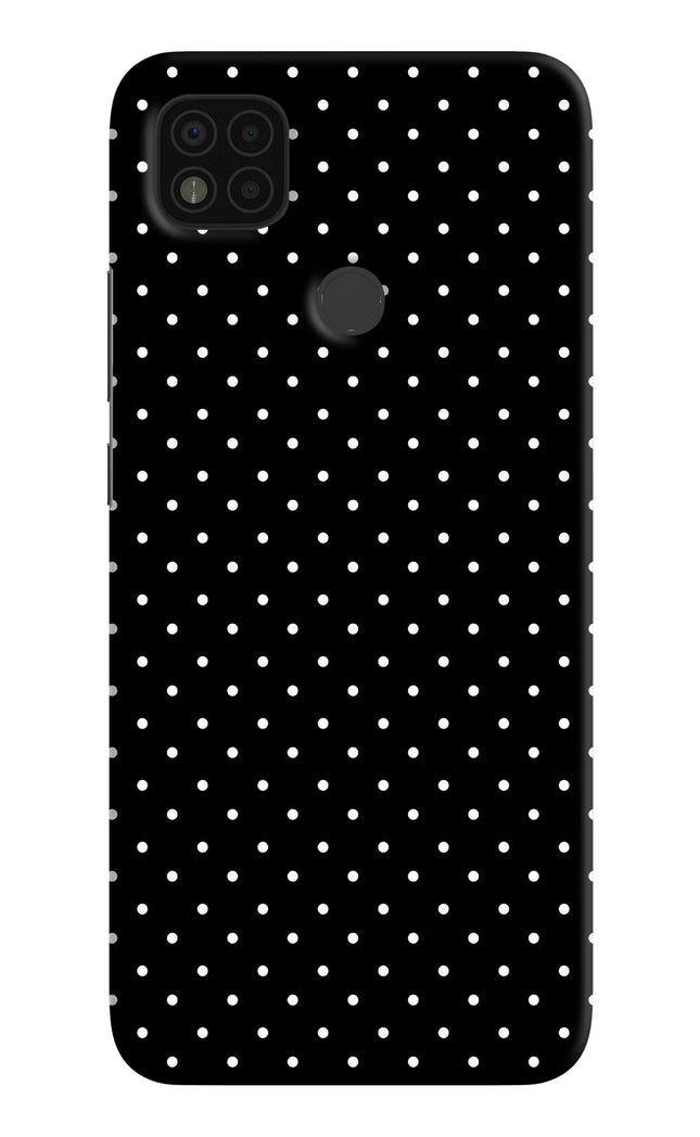 White Dots Poco C31 Hard Case Back Cover by Casekaro