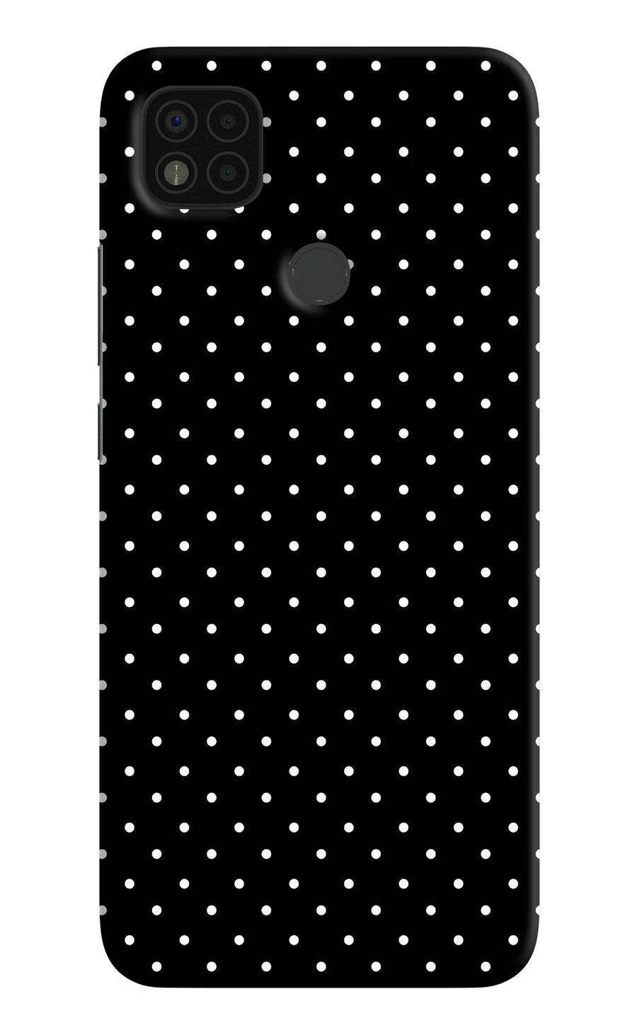White Dots Poco C31 Back Cover, Hard case