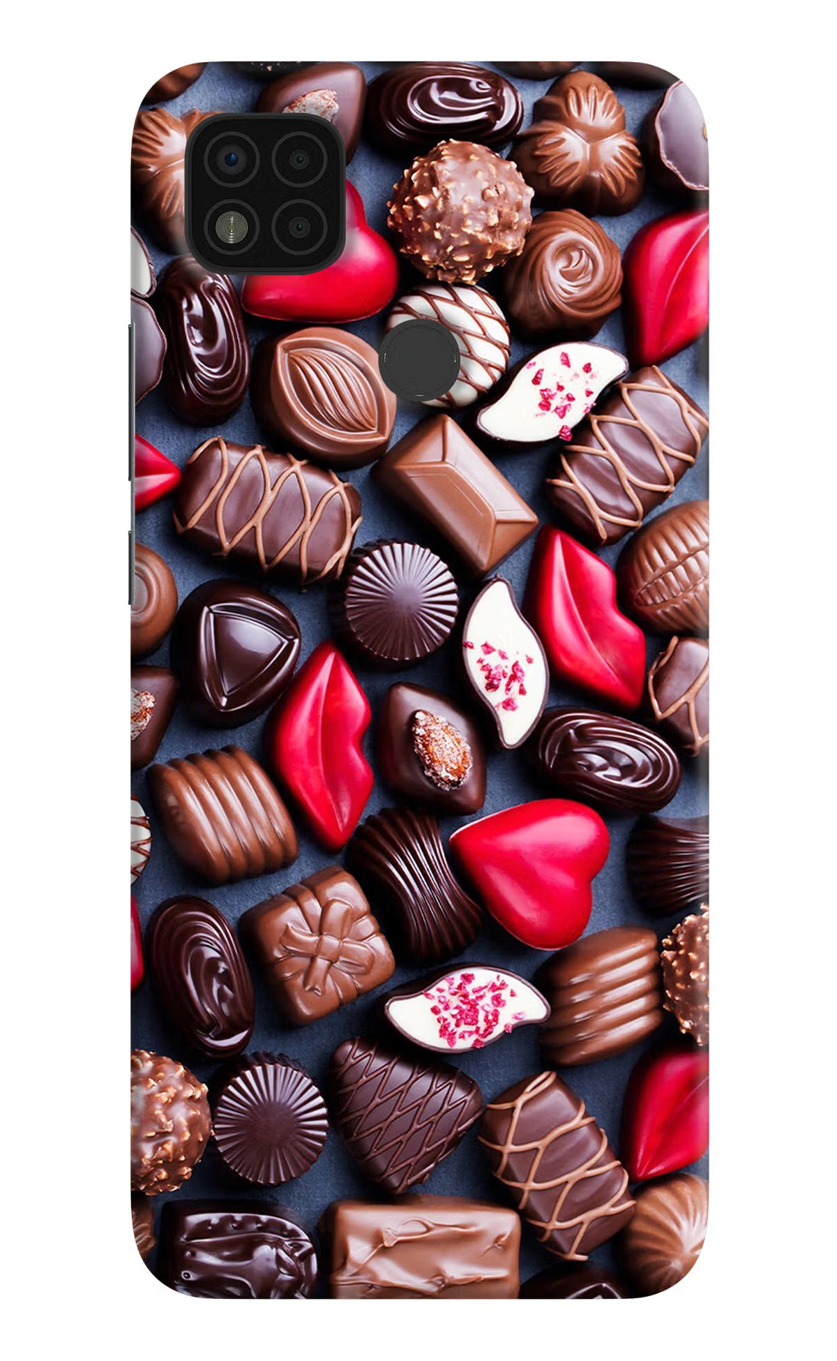 Chocolates Poco C31 Hard Case Back Cover by Casekaro