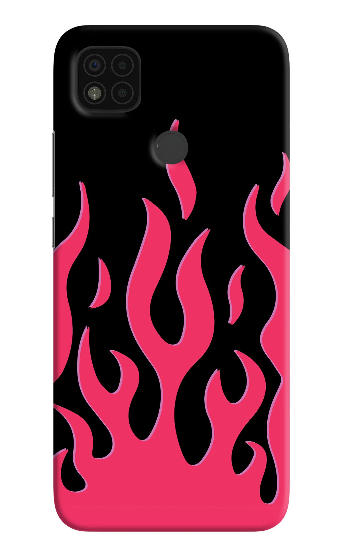 Fire Flames Poco C31 Hard Case Back Cover by Casekaro